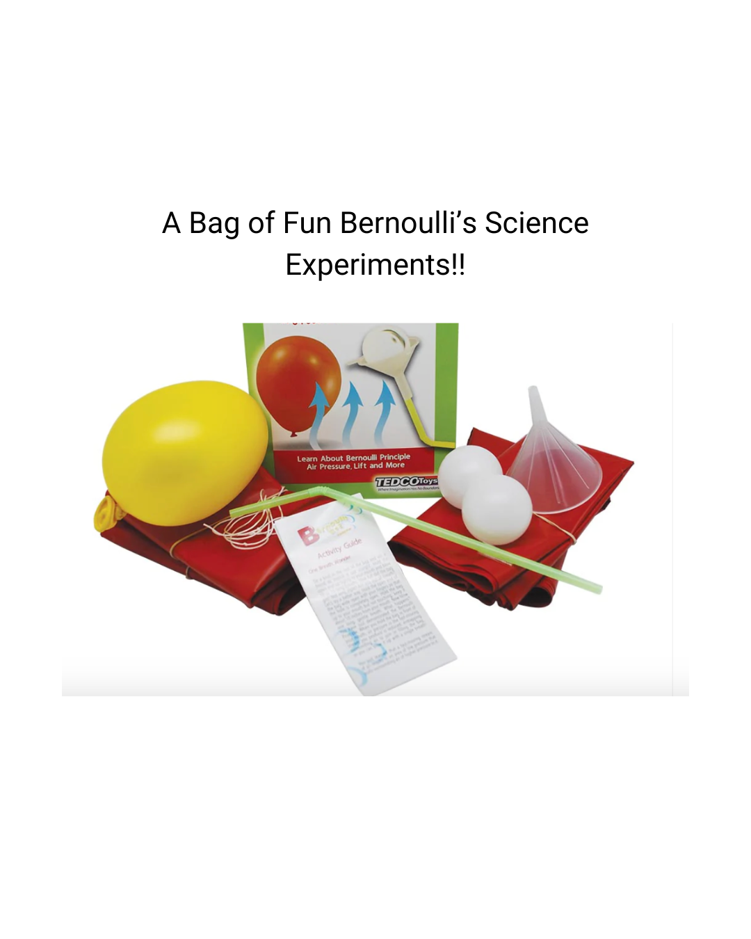The Bernoulli's Principle Bundle! (Stuffie, Book, Shirt, Science and More!) Paw Pack Early!