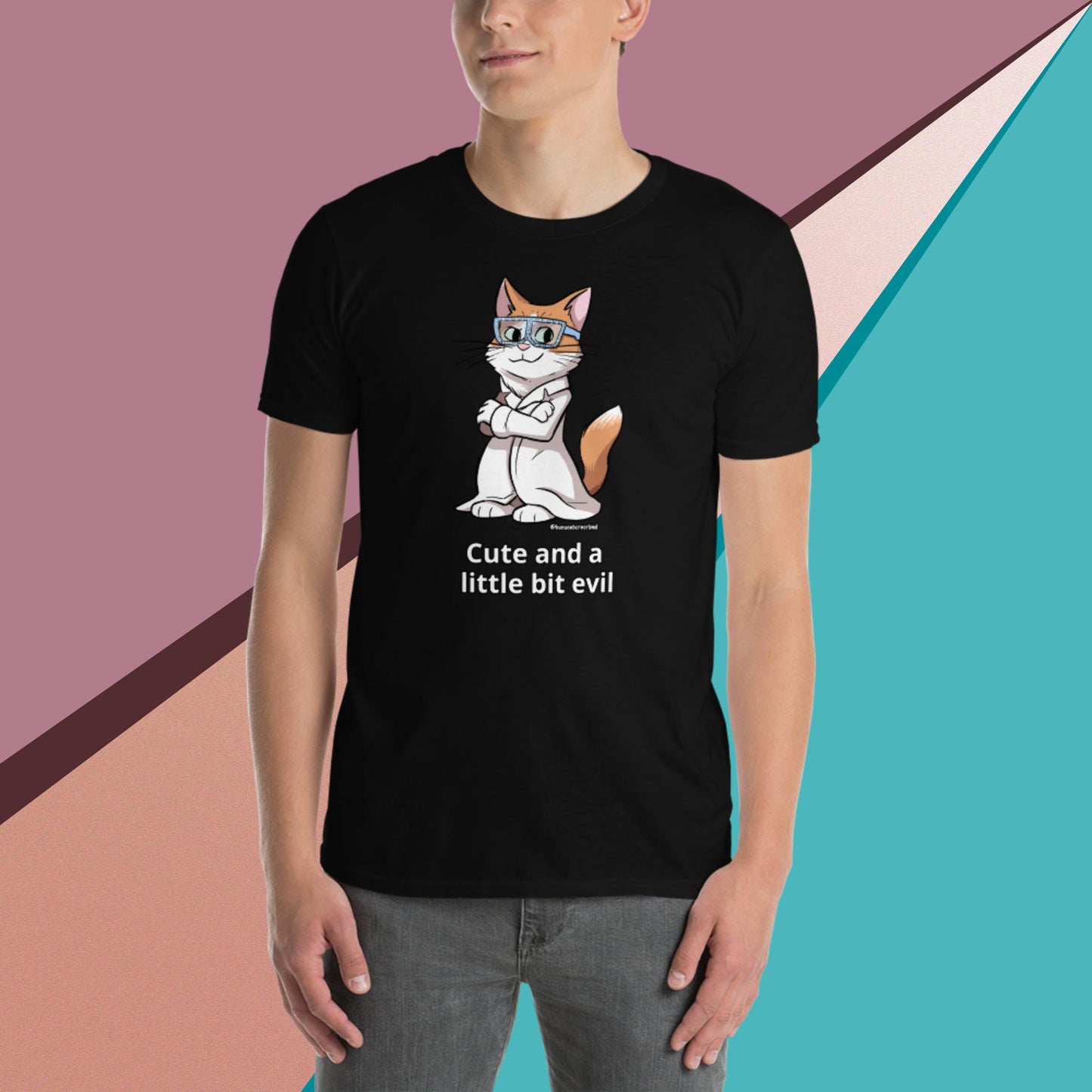 Short-Sleeve Unisex T-Shirt- Cute and Evil