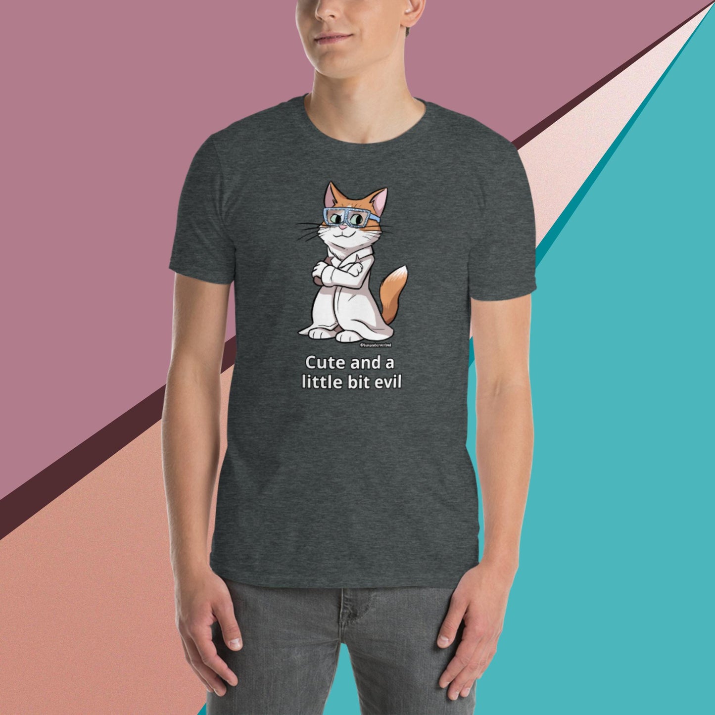 Short-Sleeve Unisex T-Shirt- Cute and Evil