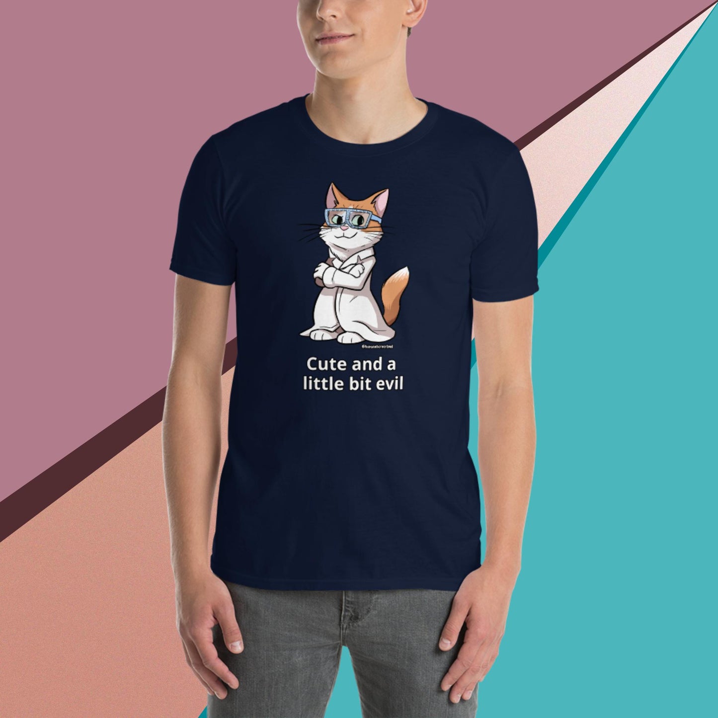Short-Sleeve Unisex T-Shirt- Cute and Evil