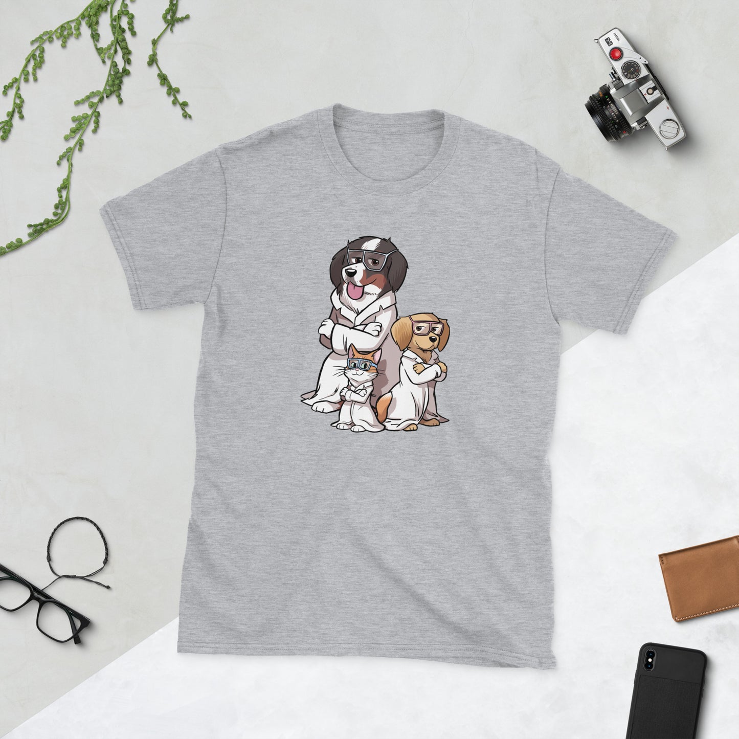 Short-Sleeve Unisex T-Shirt: The Paw Pack