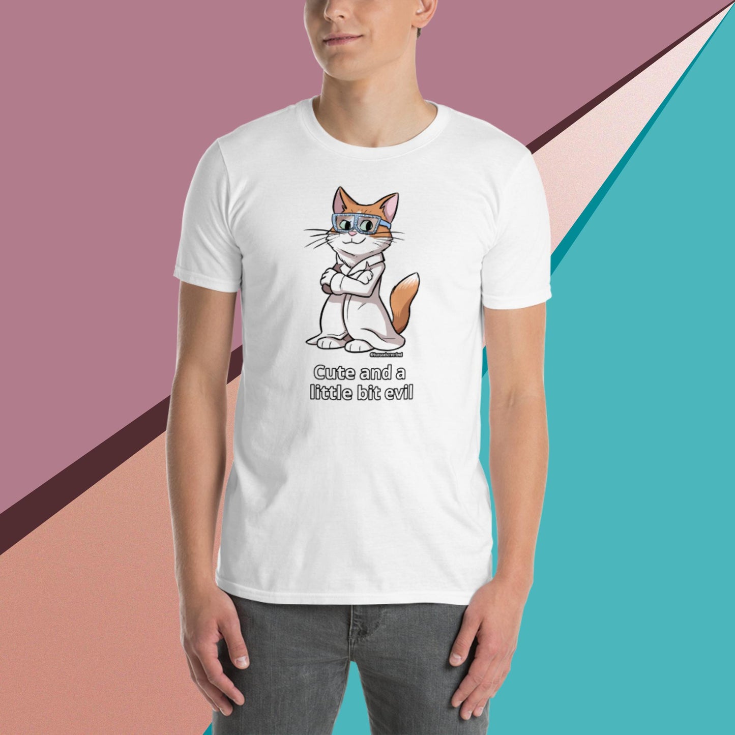Short-Sleeve Unisex T-Shirt- Cute and Evil