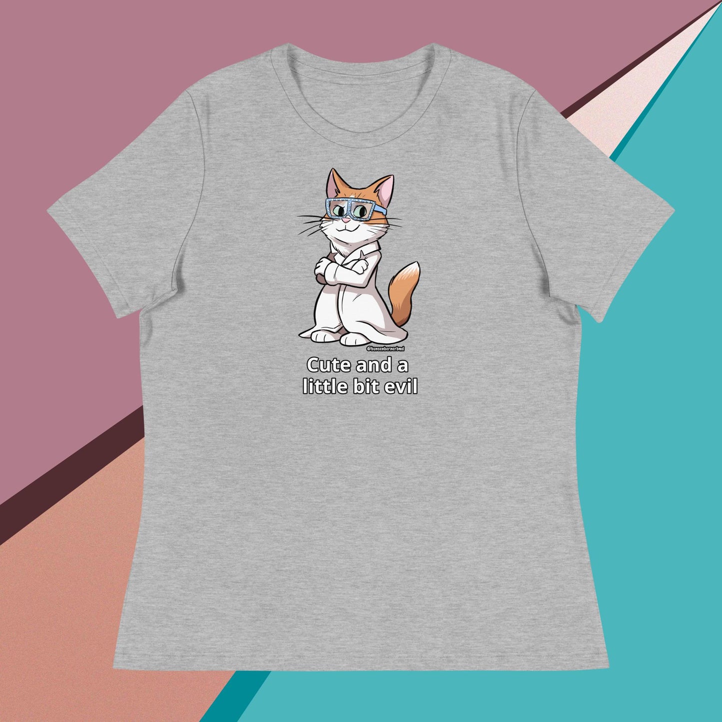 Women's Relaxed T-Shirt- Cute and a Little Bit Evil