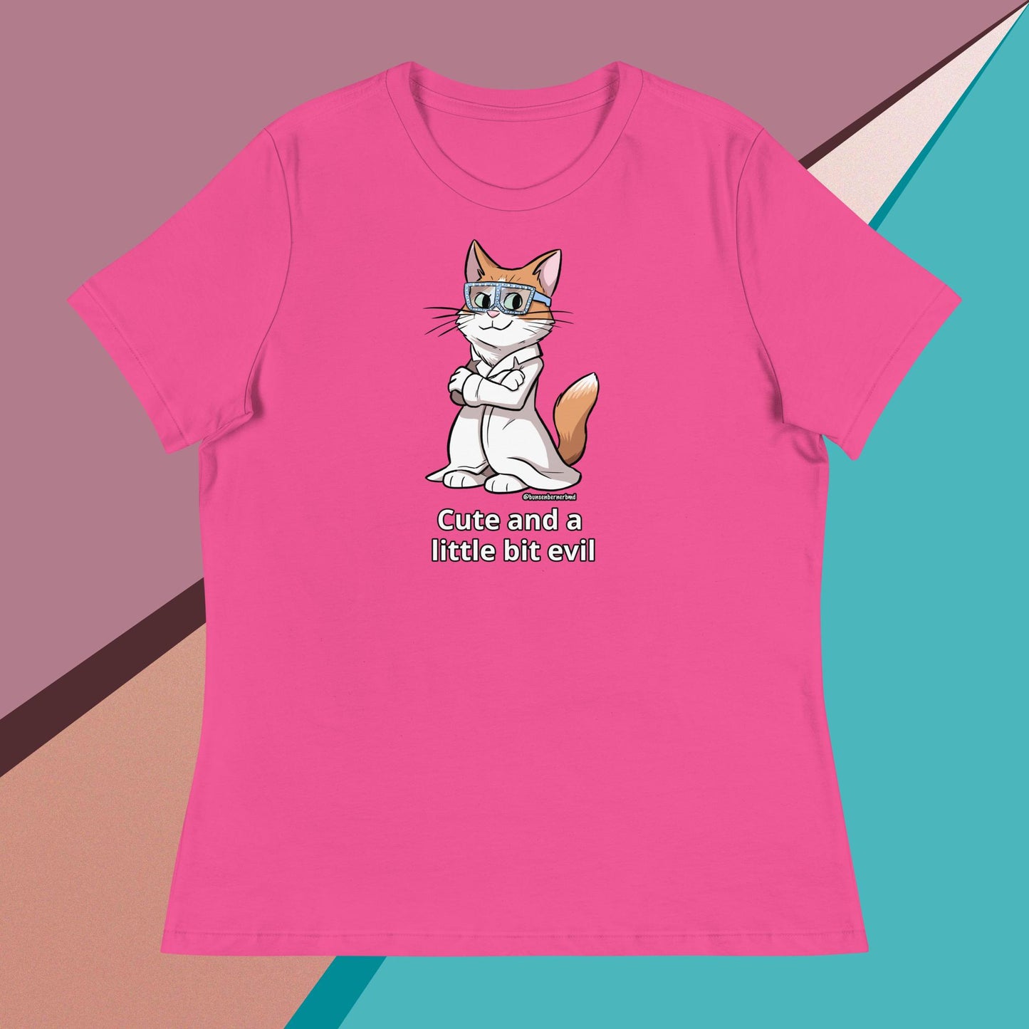 Women's Relaxed T-Shirt- Cute and a Little Bit Evil