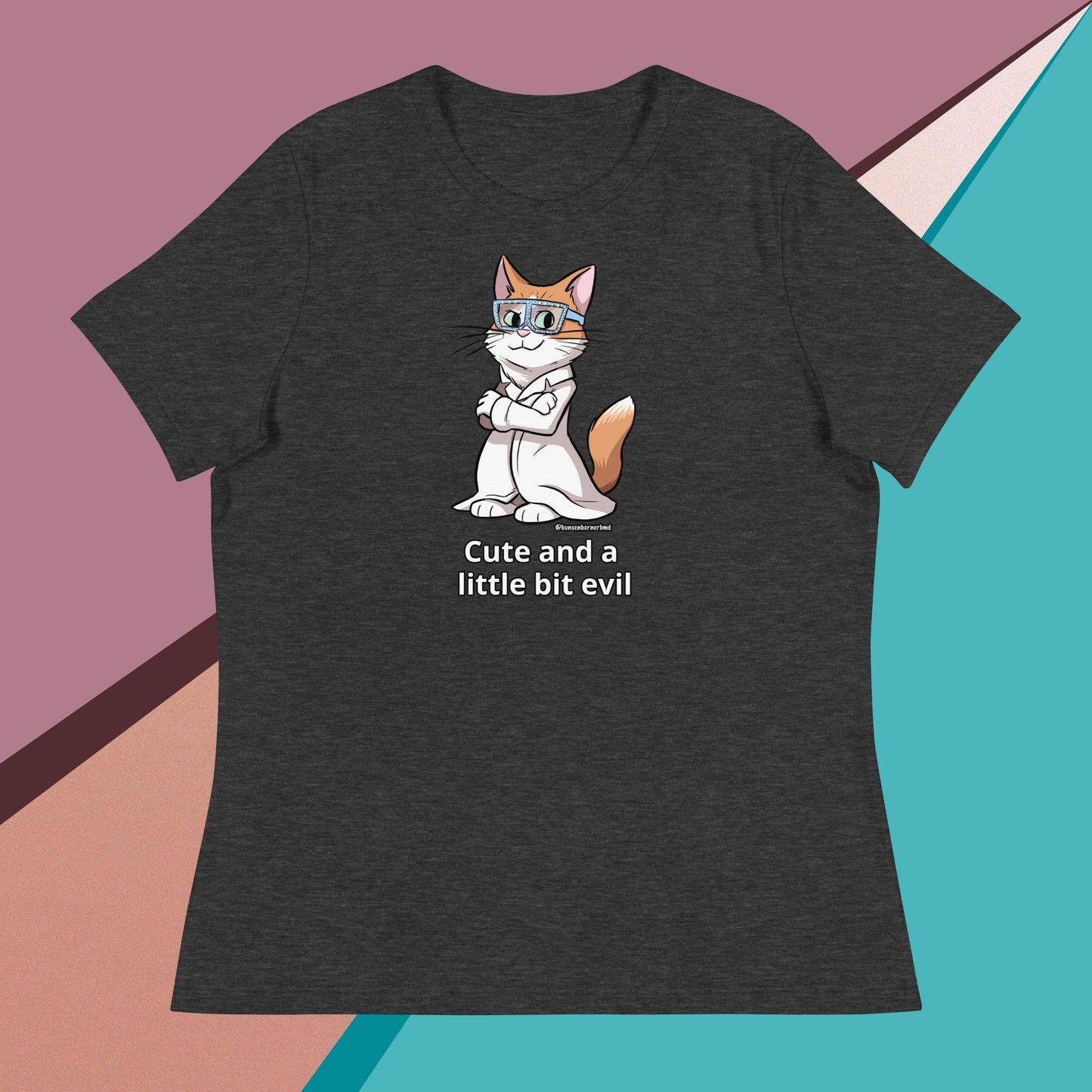 Women's Relaxed T-Shirt- Cute and a Little Bit Evil