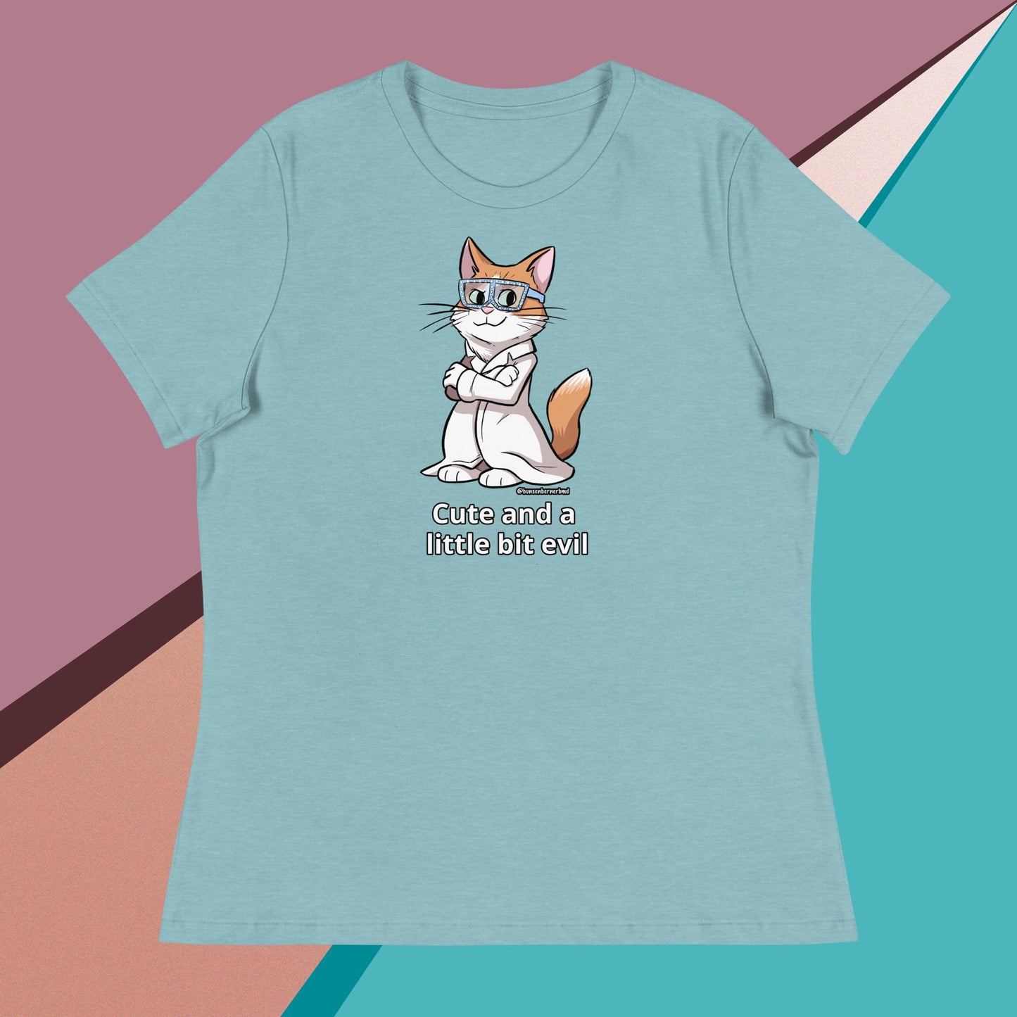 Women's Relaxed T-Shirt- Cute and a Little Bit Evil