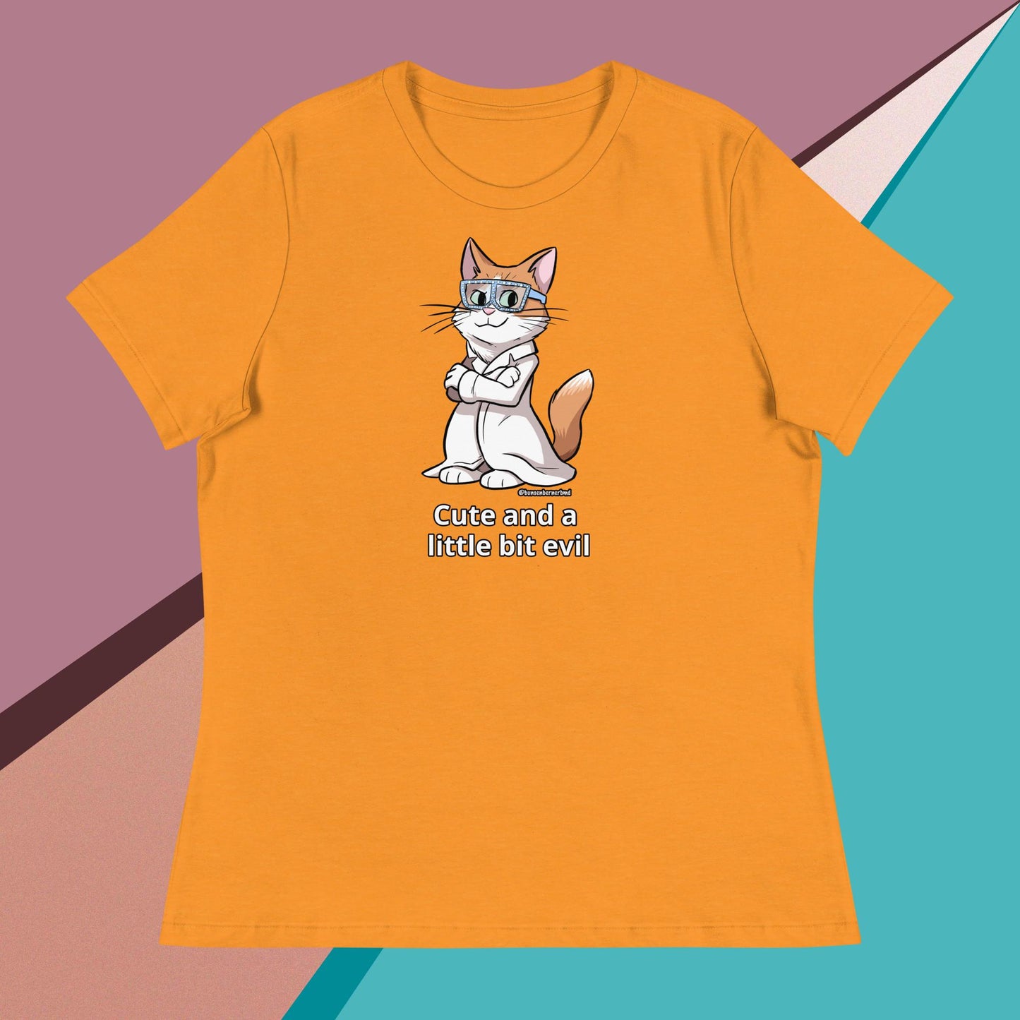 Women's Relaxed T-Shirt- Cute and a Little Bit Evil