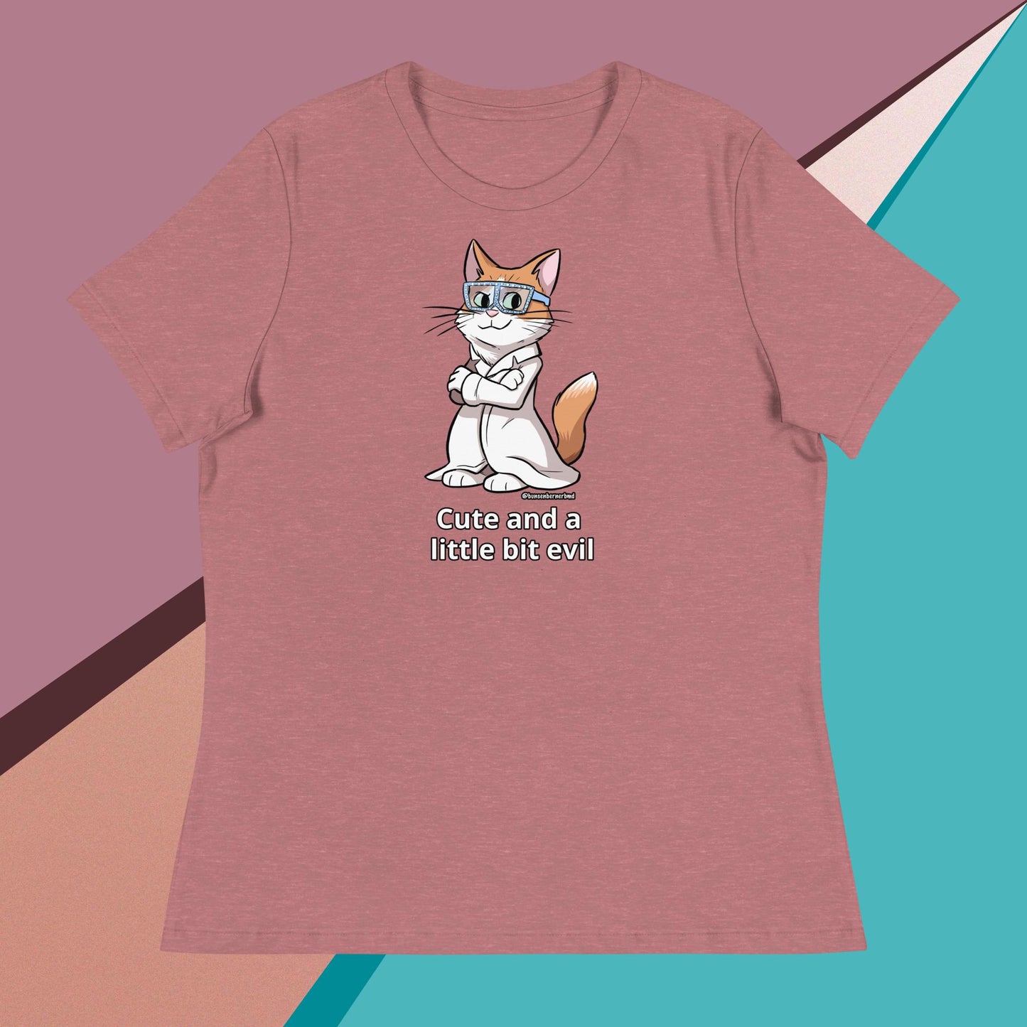 Women's Relaxed T-Shirt- Cute and a Little Bit Evil