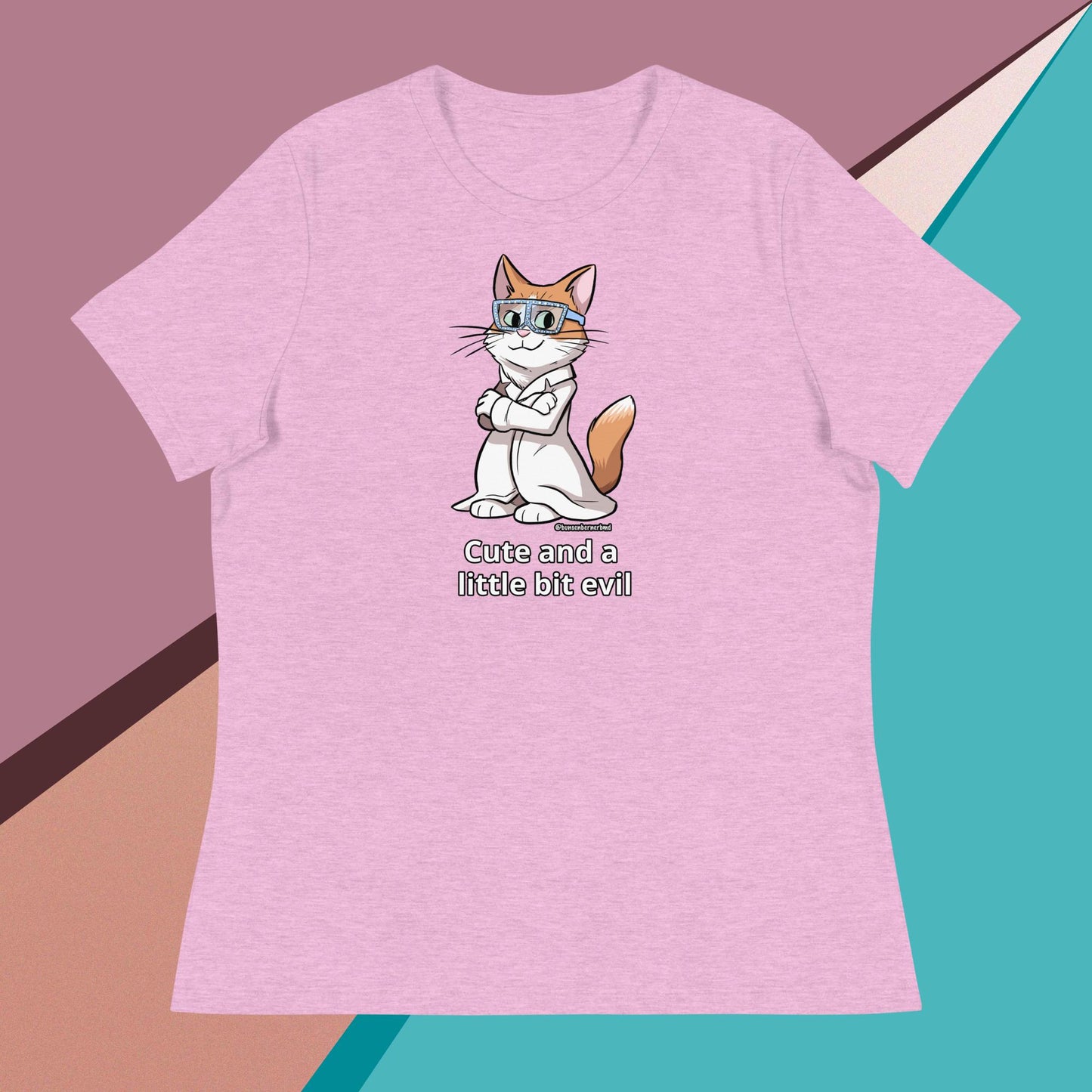 Women's Relaxed T-Shirt- Cute and a Little Bit Evil