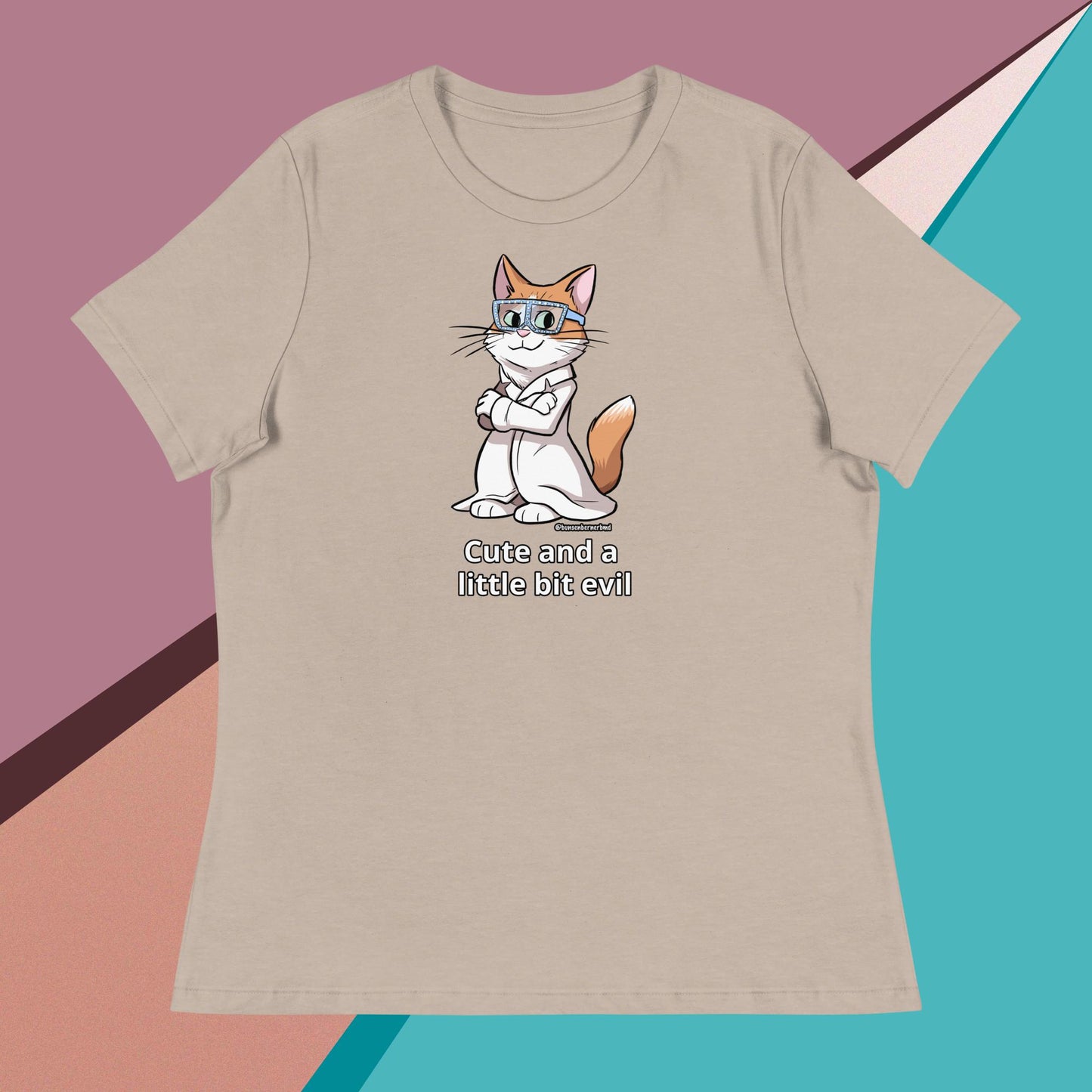 Women's Relaxed T-Shirt- Cute and a Little Bit Evil