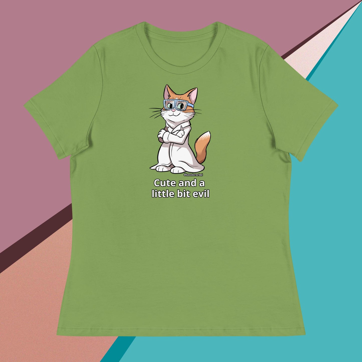Women's Relaxed T-Shirt- Cute and a Little Bit Evil