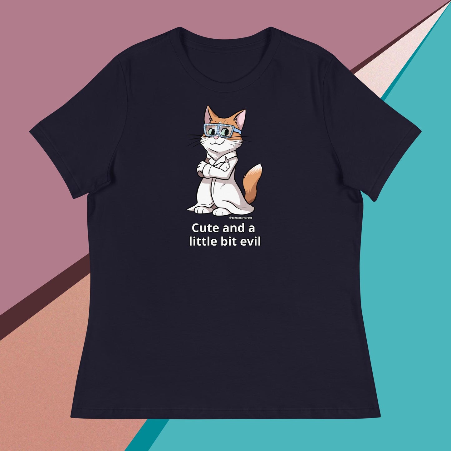 Women's Relaxed T-Shirt- Cute and a Little Bit Evil