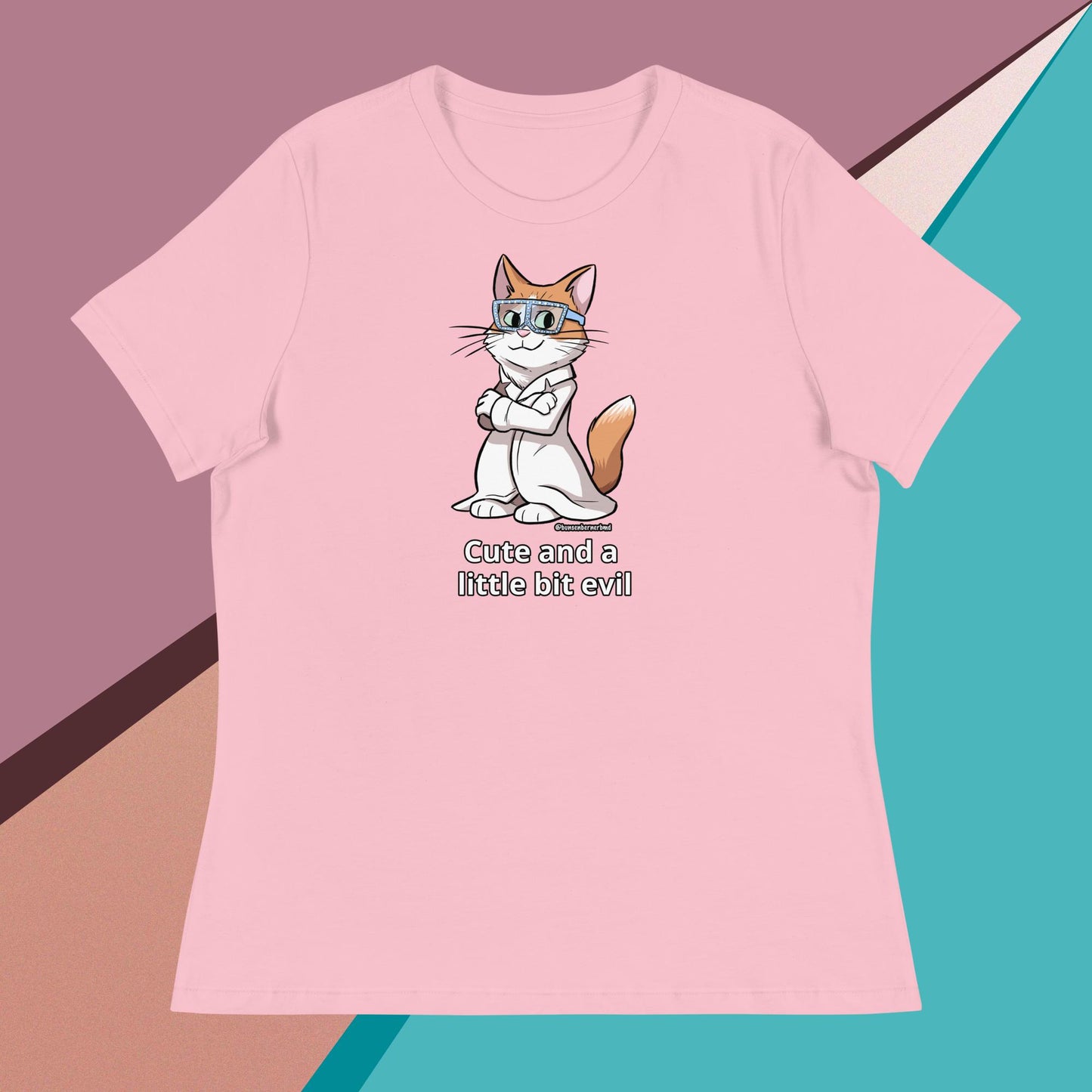 Women's Relaxed T-Shirt- Cute and a Little Bit Evil