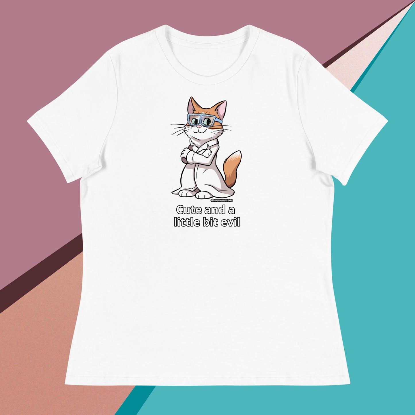 Women's Relaxed T-Shirt- Cute and a Little Bit Evil