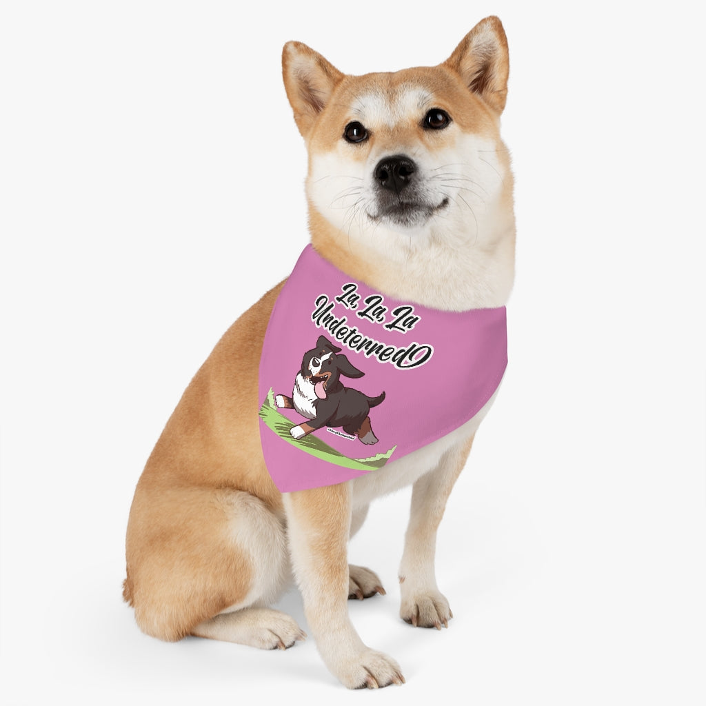 Pet Bandana Collar: La, La, La Undeterred (Pink)