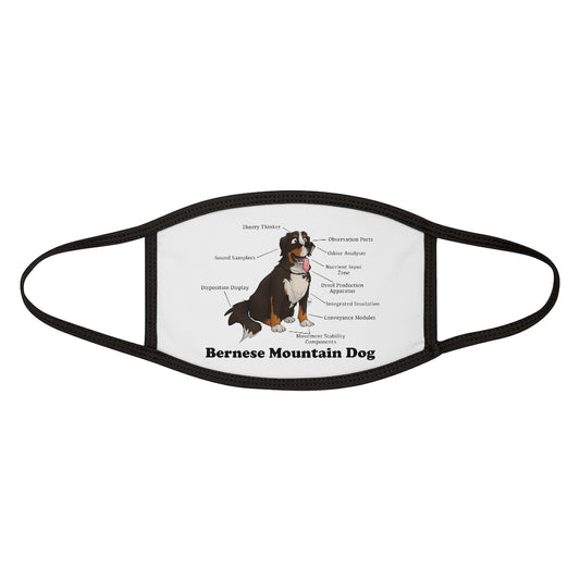 Mixed-Fabric Face Mask-Bernese Mountain Dog