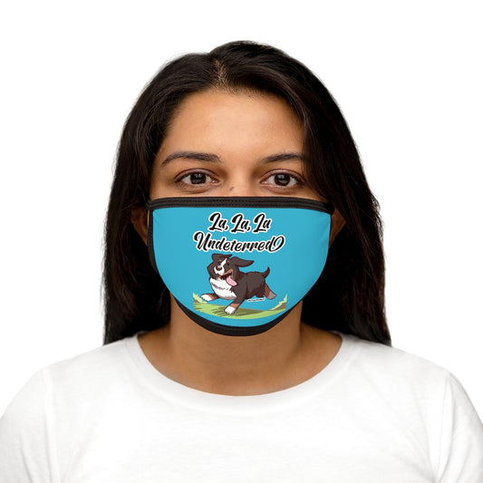 Mixed-Fabric Face Mask: La La La Undeterred