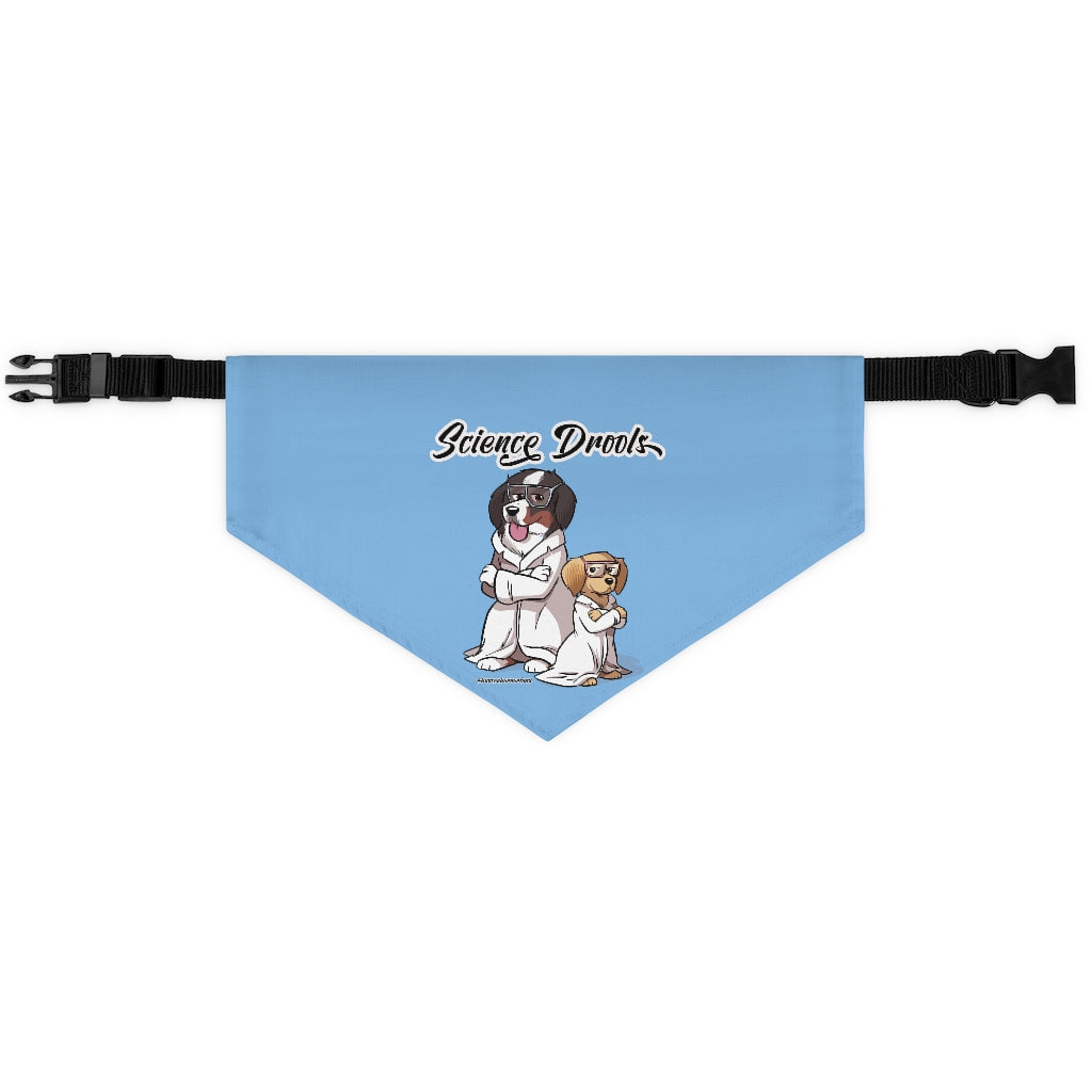 Copy of Copy of Pet Bandana Collar: Science Drools (Blue)