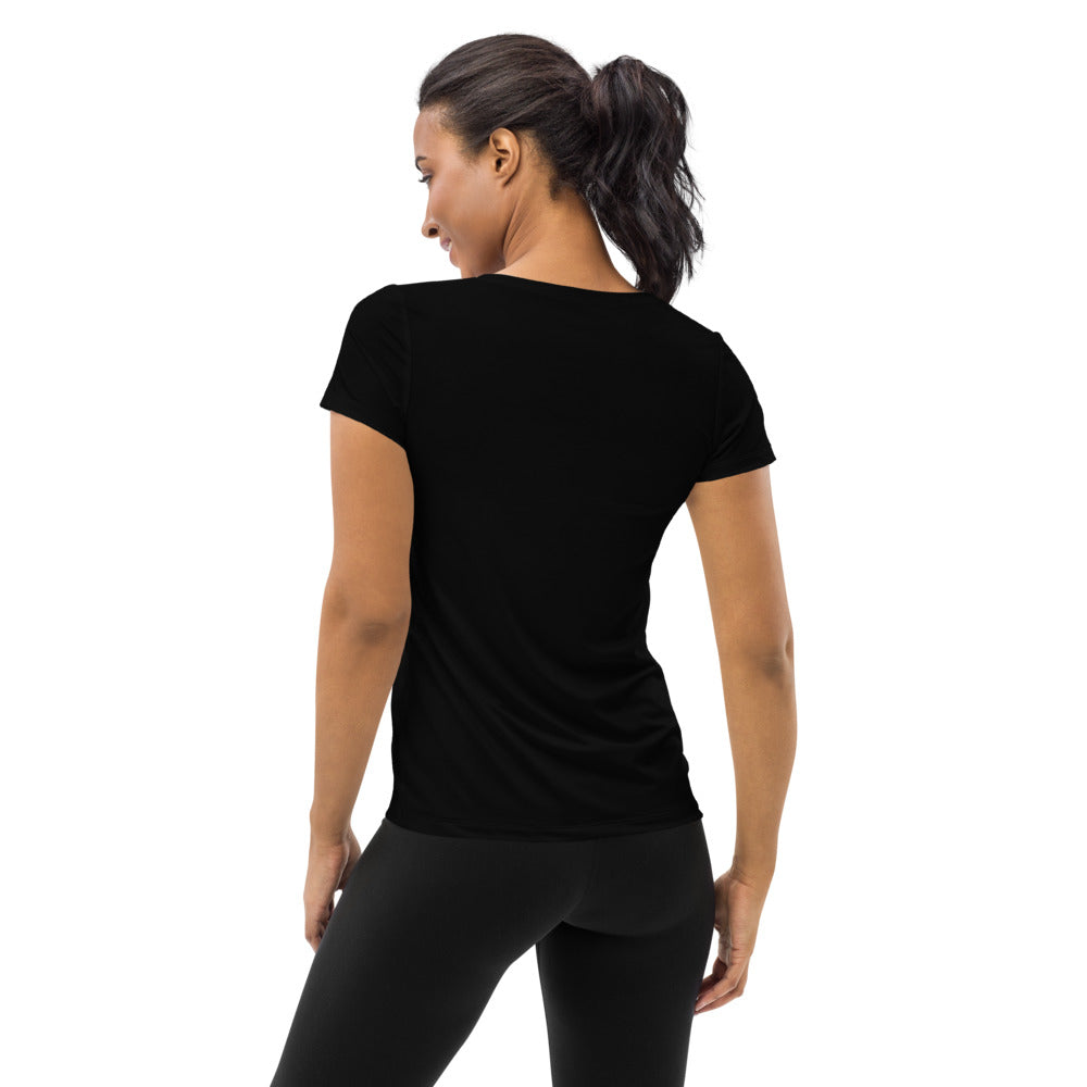 All-Over Print Women's Athletic T-shirt: Cardio Intensifies