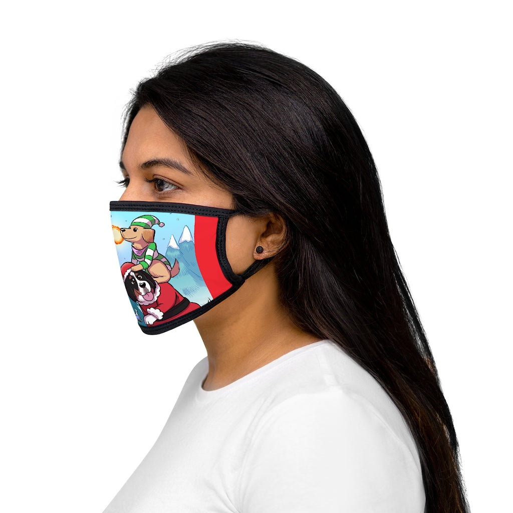 Mixed-Fabric Face Mask- Chemistree!