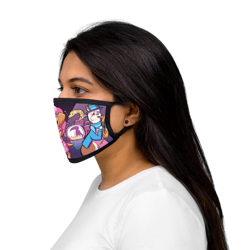Mixed-Fabric Face Mask- Vultures of Parliament Band