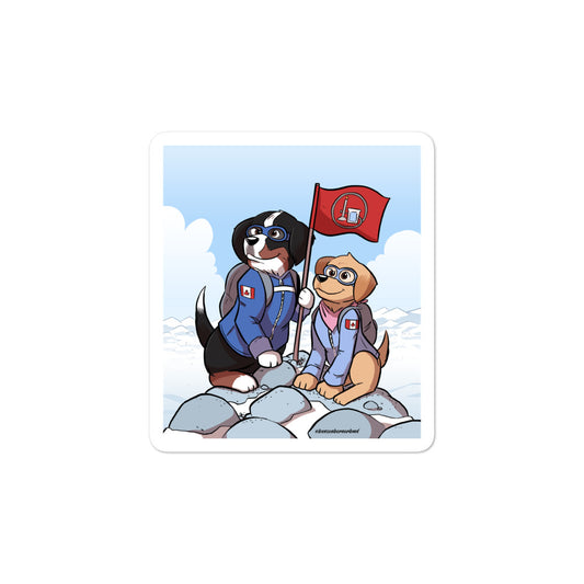 Bubble-free stickers: The Mountains Call