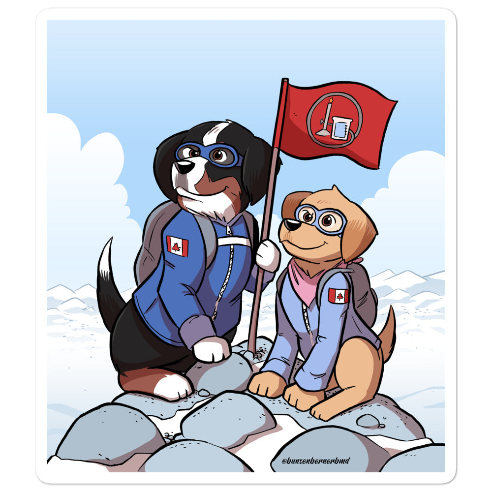 Bubble-free stickers: The Mountains Call