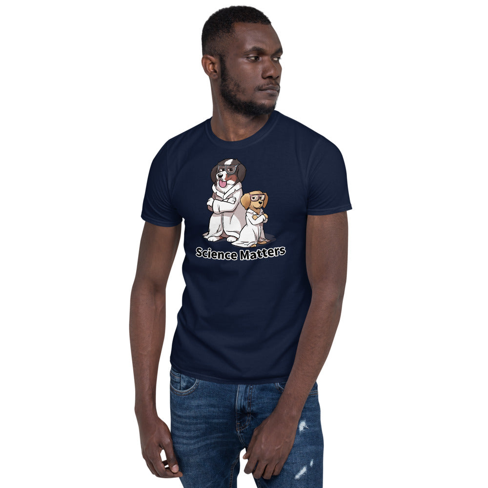 Short-Sleeve Unisex T-Shirt- Buns and Beakers Science Matters
