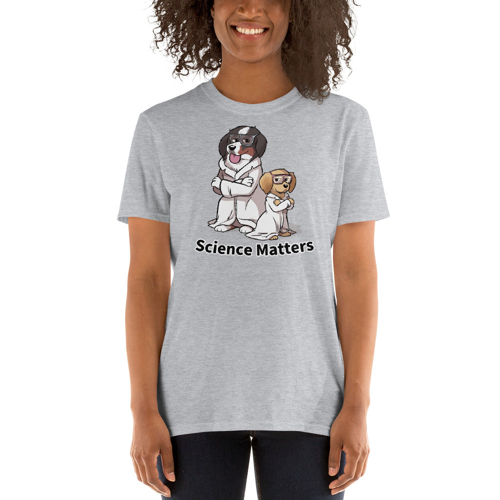 Short-Sleeve Unisex T-Shirt- Buns and Beakers Science Matters