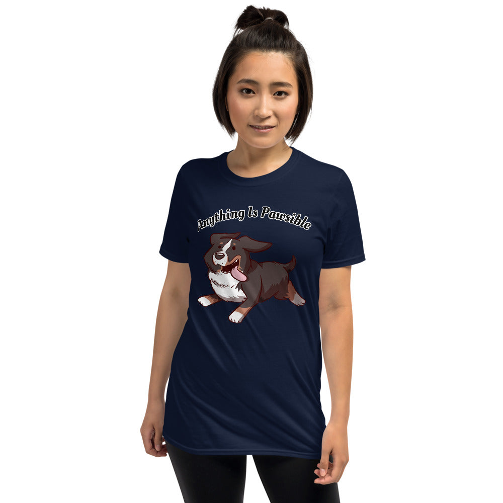 Short-Sleeve Unisex T-Shirt- Footloose Bunsen- Pawsible!