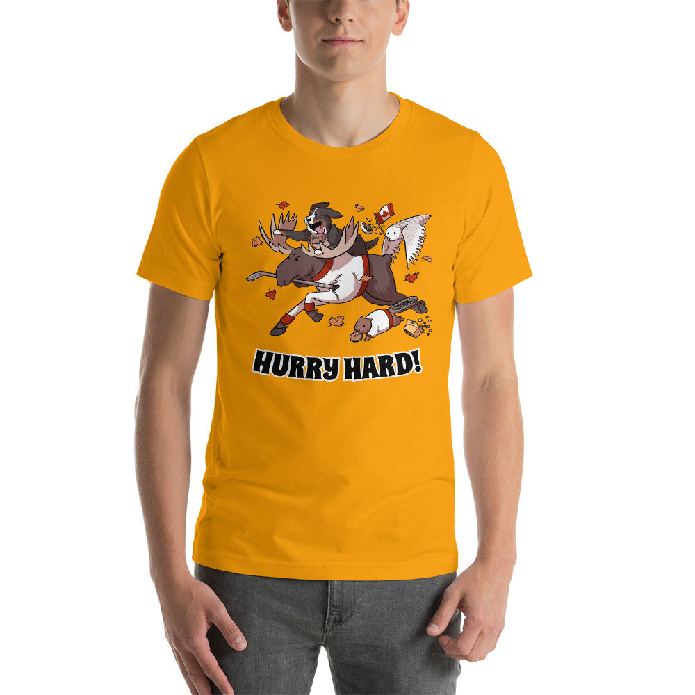 Short-Sleeve Unisex T-Shirt- HURRY HARD