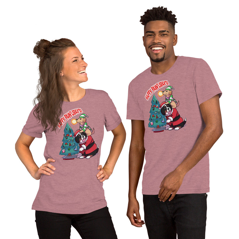 Short-Sleeve Unisex T-Shirt- Happy Pawlidays!!!