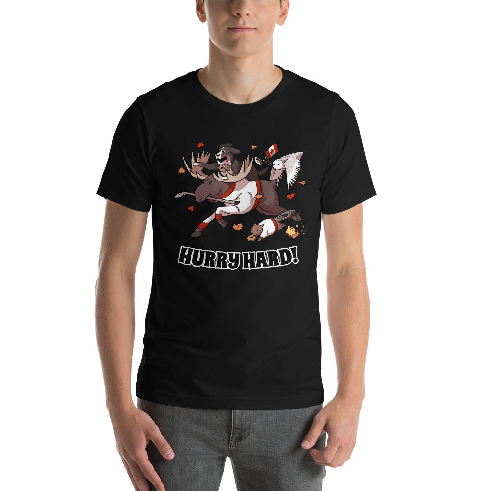 Short-Sleeve Unisex T-Shirt- HURRY HARD