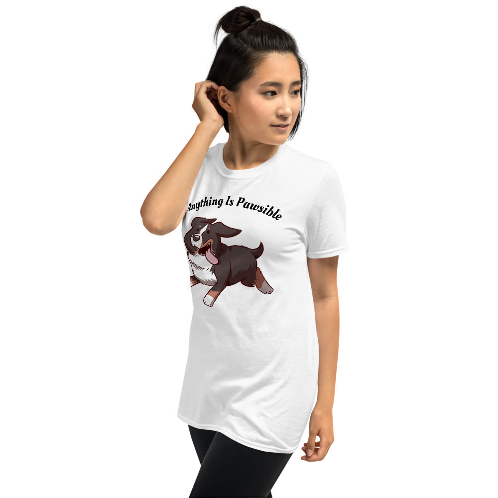 Short-Sleeve Unisex T-Shirt- Footloose Bunsen- Pawsible!