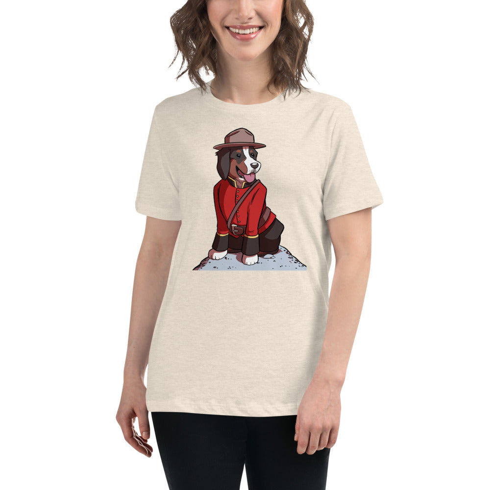 Women's Relaxed T-Shirt- Just Mountie Bunsen