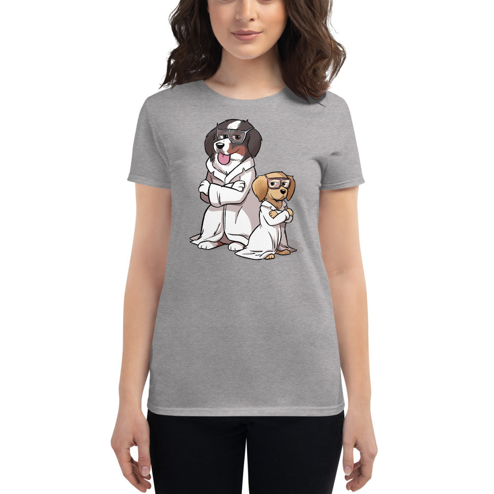 Women's short sleeve t-shirt- Buns and Beaks Science Team