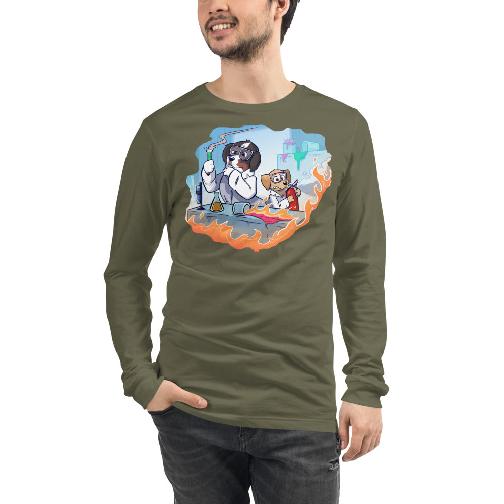 Unisex Long Sleeve Tee- Mad Science