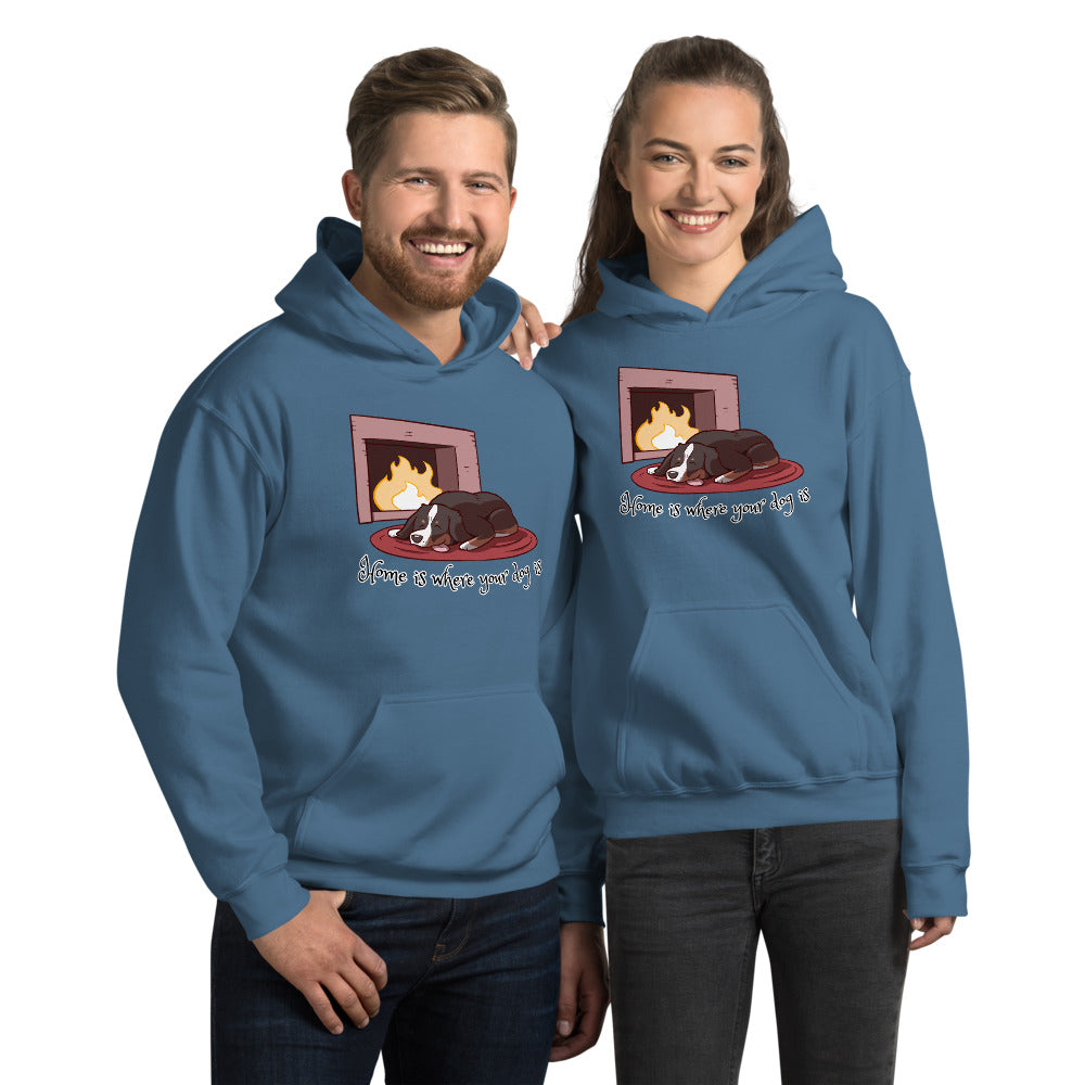 Unisex Hoodie- Home is Where Your Dog Is