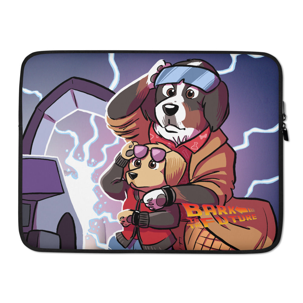 Laptop Sleeve- BARK TO THE FUTURE!