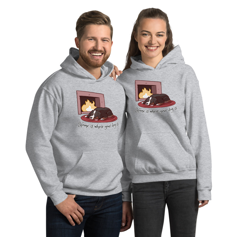 Unisex Hoodie- Home is Where Your Dog Is