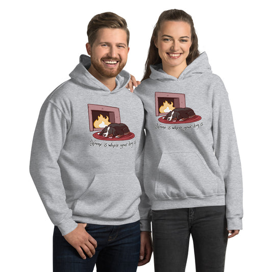 Unisex Hoodie- Home is Where Your Dog Is