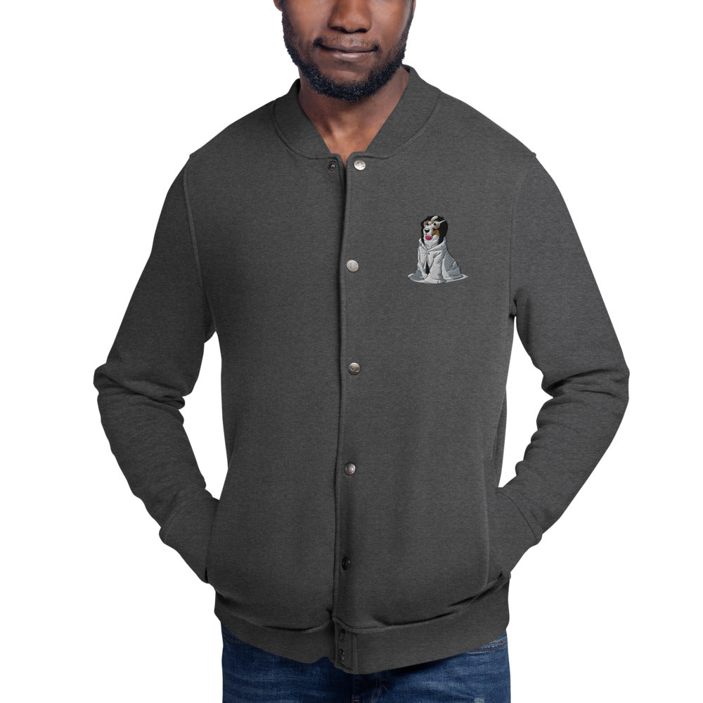 Embroidered Champion Bomber Jacket- Just Bunsen