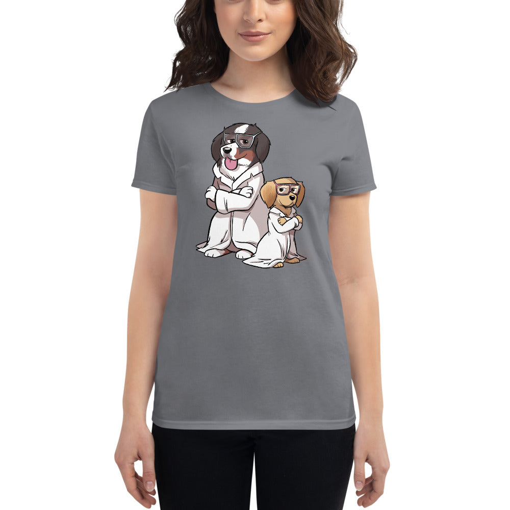 Women's short sleeve t-shirt- Buns and Beaks Science Team