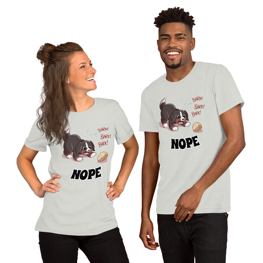 Short-Sleeve Unisex T-Shirt- Baby Bunsen- NOPE