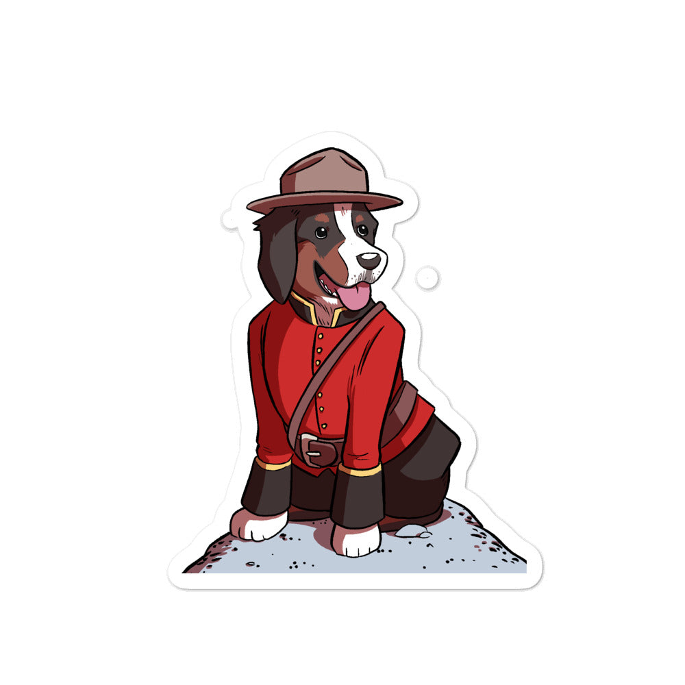 Bubble-free stickers- Mountie Bunsen