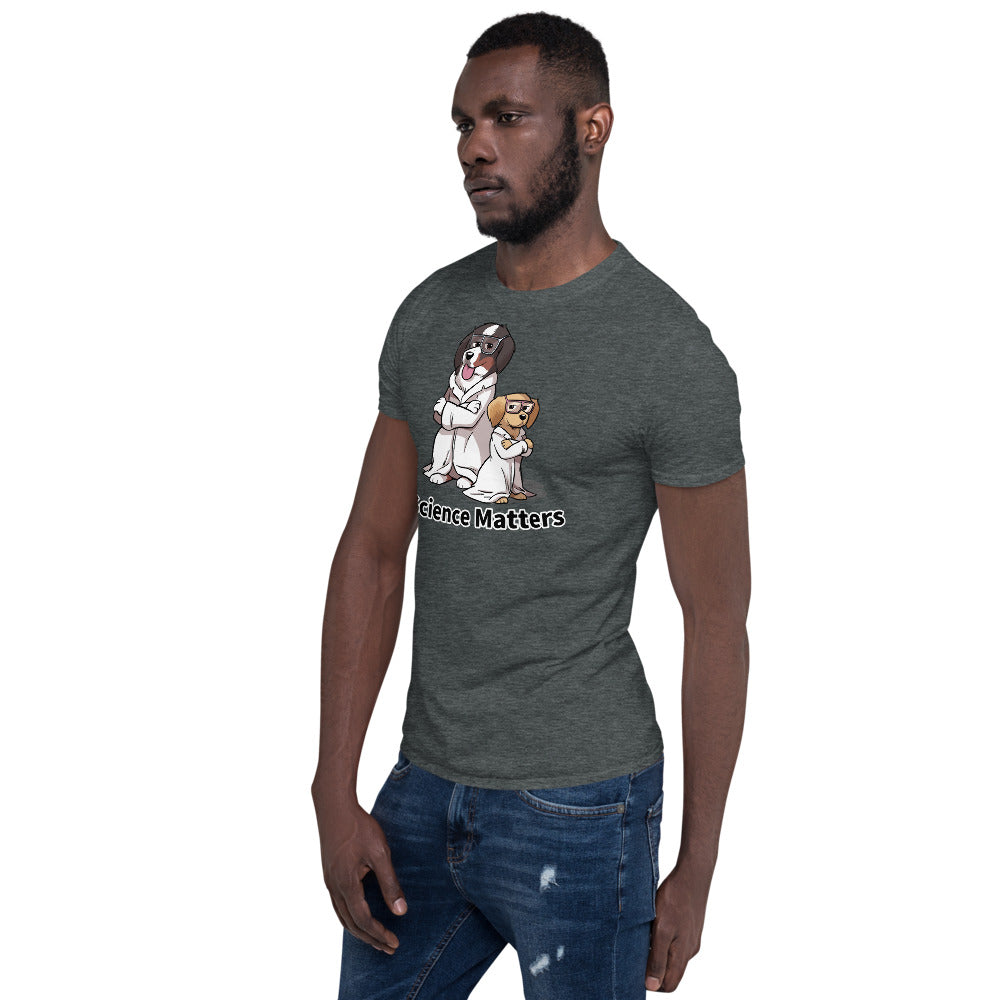 Short-Sleeve Unisex T-Shirt- Buns and Beakers Science Matters