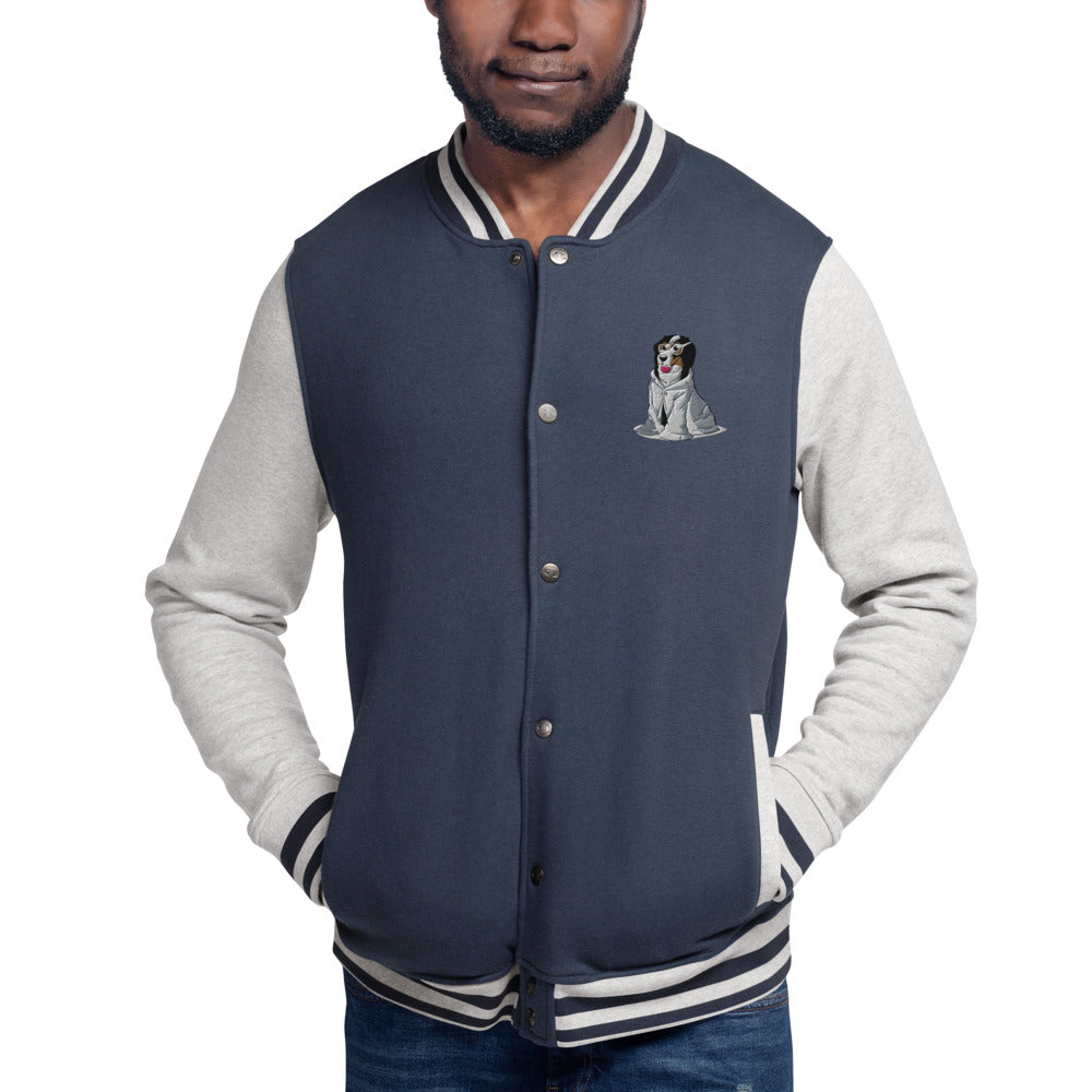 Embroidered Champion Bomber Jacket- Just Bunsen