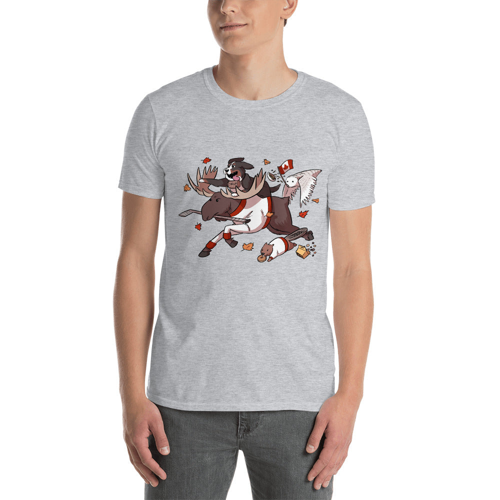 Short-Sleeve Unisex T-Shirt- Crazy Canada