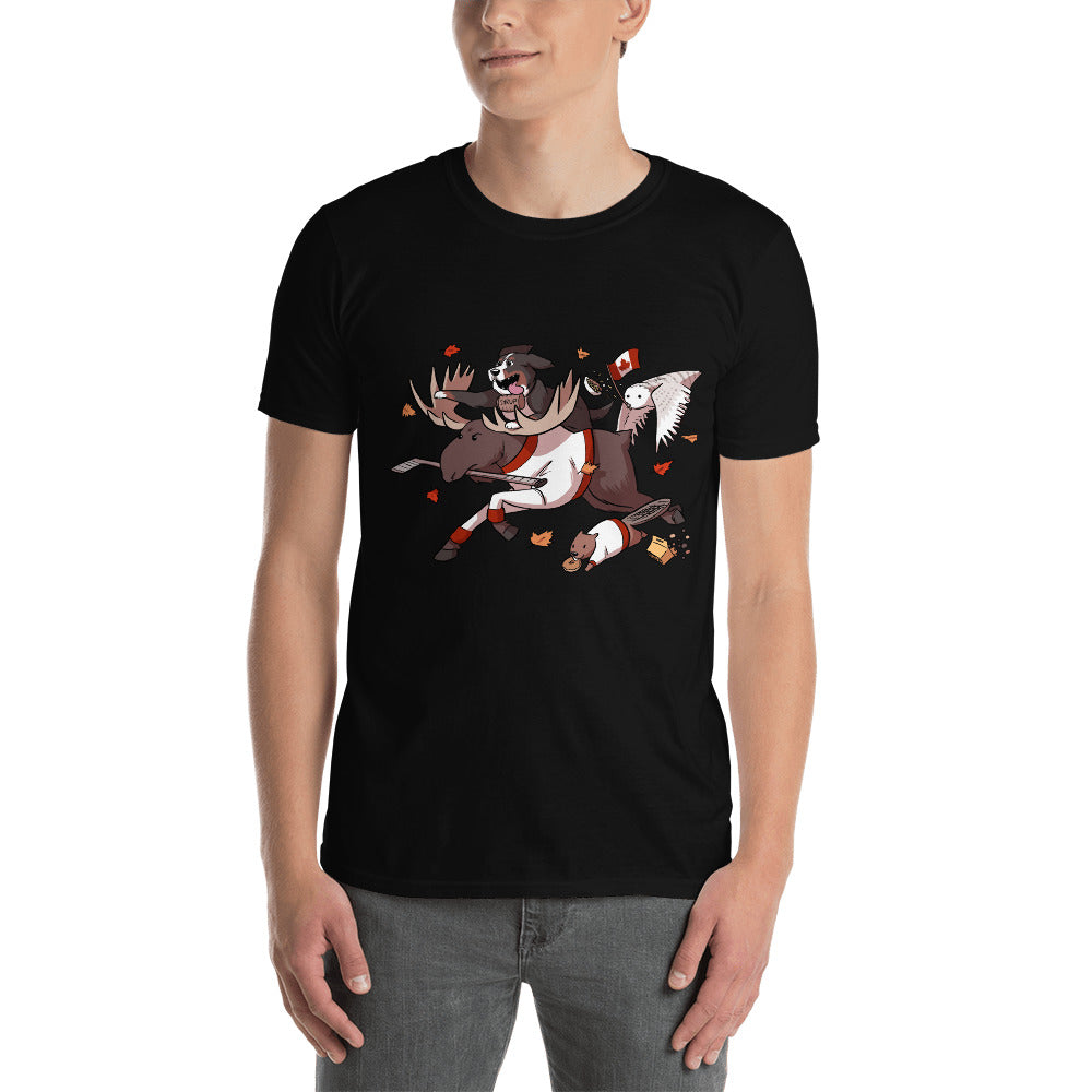Short-Sleeve Unisex T-Shirt- Crazy Canada