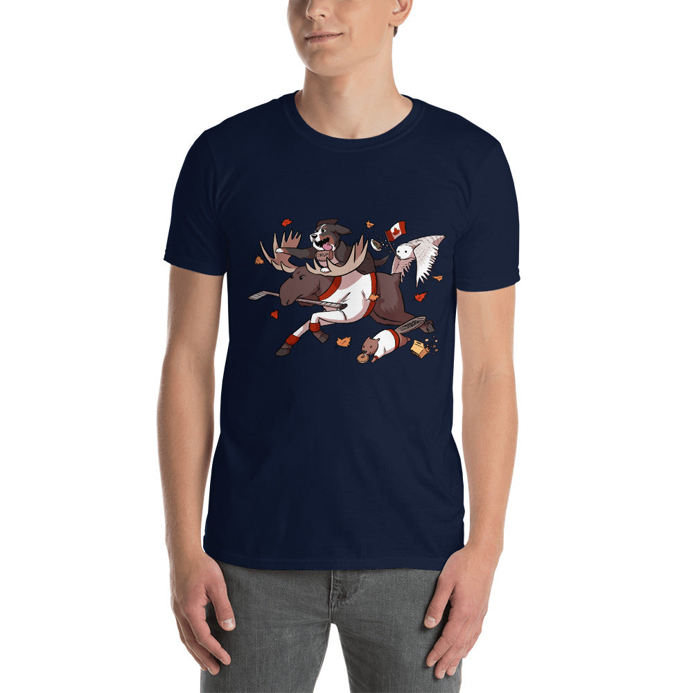 Short-Sleeve Unisex T-Shirt- Crazy Canada